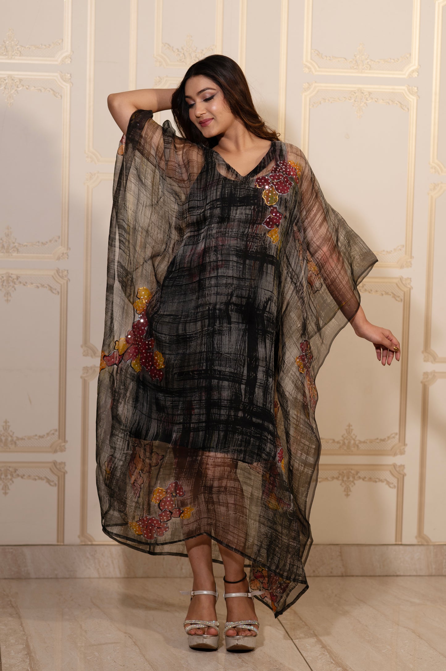 MOONLIT FLORALS KAFTAN