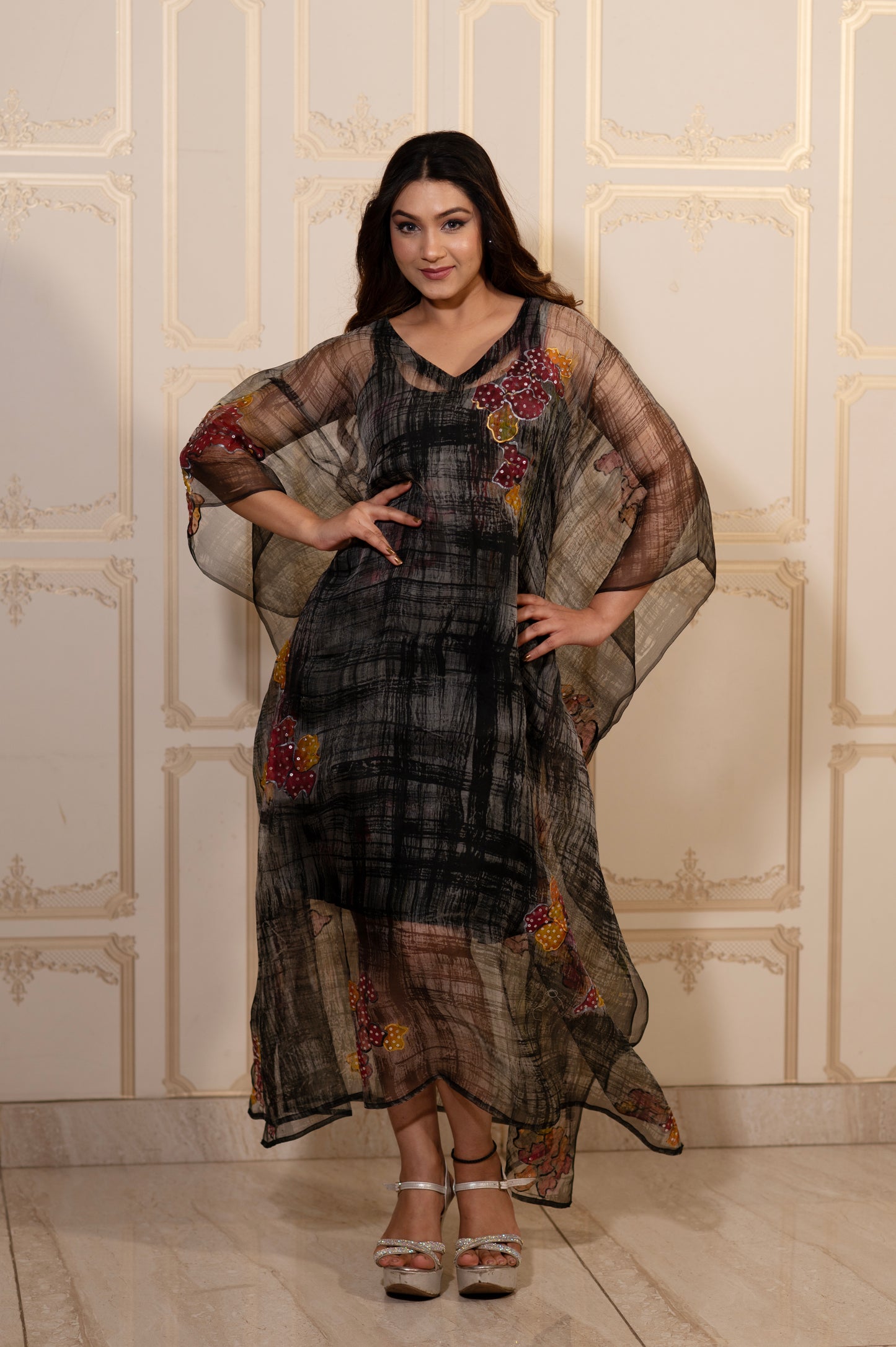 MOONLIT FLORALS KAFTAN