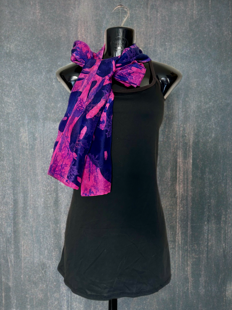 AUTUMN CASCADE SILK SCARF