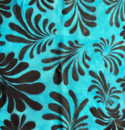 TIDAL FERN – HANDPAINTED SILK POCKET SQUARE