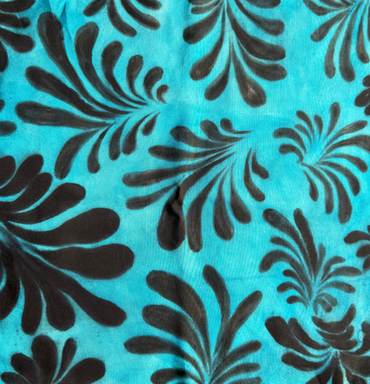 TIDAL FERN – HANDPAINTED SILK POCKET SQUARE