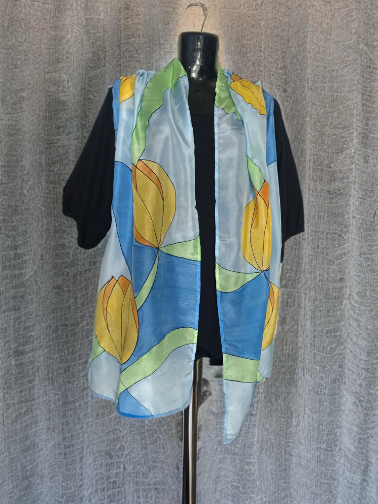 SUMMER BLOOM SILK SCARF
