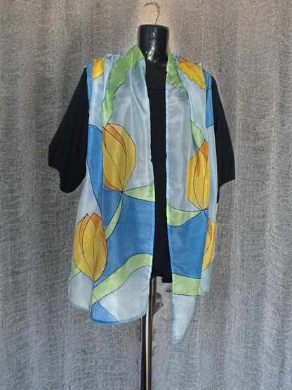 SUMMER BLOOM SILK SCARF