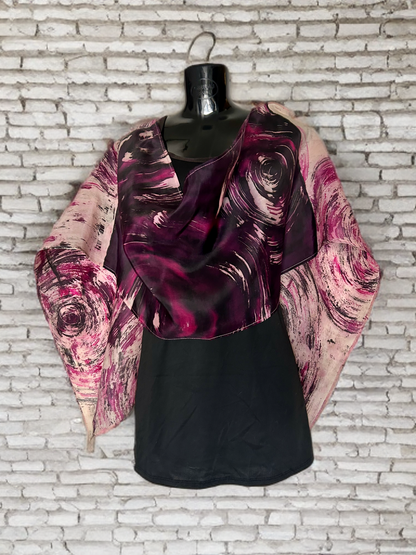 MYSTIC SWIRL SILK SCARF