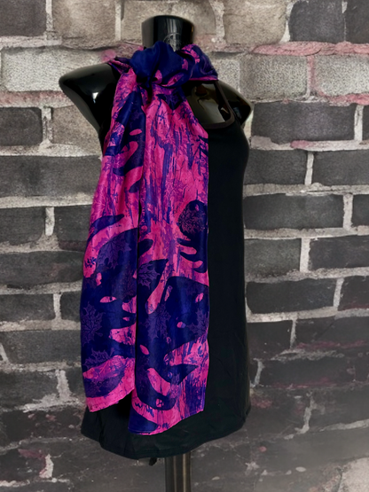 AUTUMN CASCADE SILK SCARF