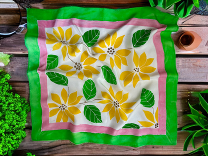 GARDEN POP SILK SCARF