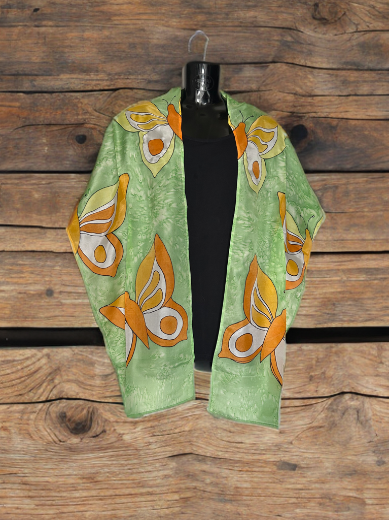 FLUTTER CHARM SILK SCARF