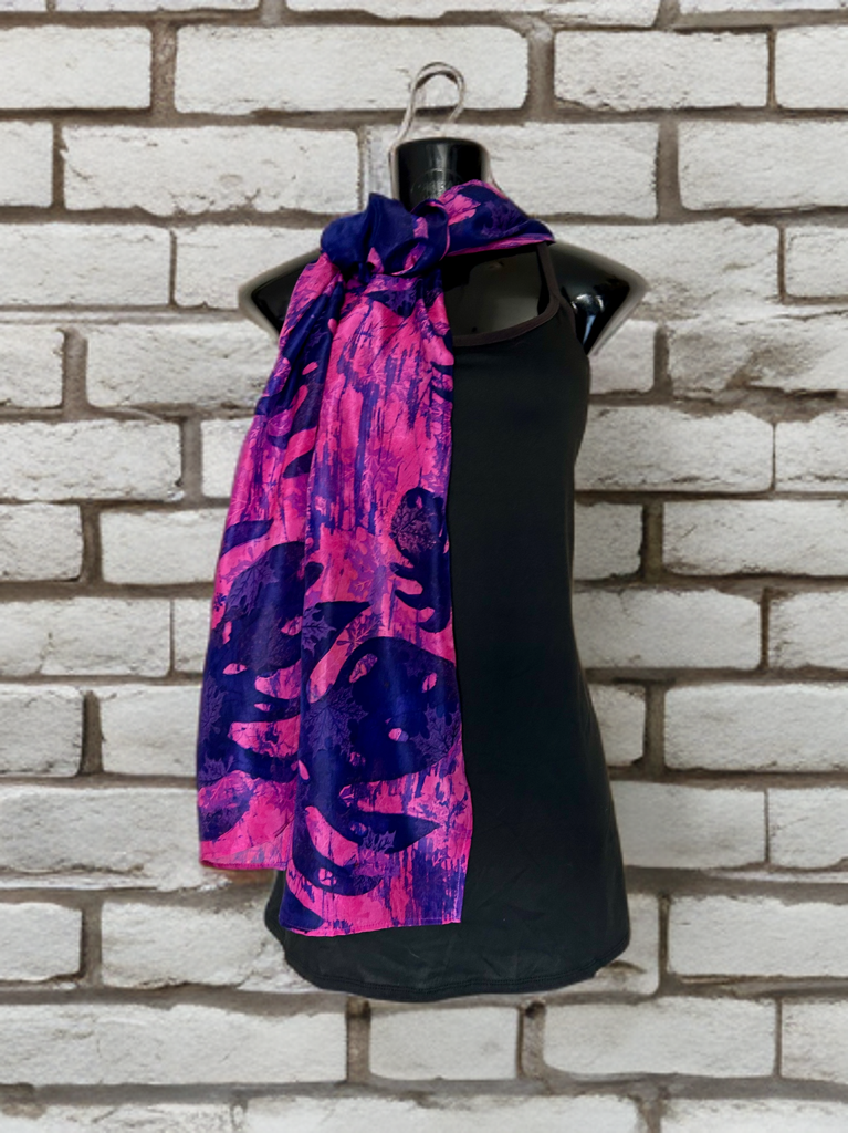 AUTUMN CASCADE SILK SCARF