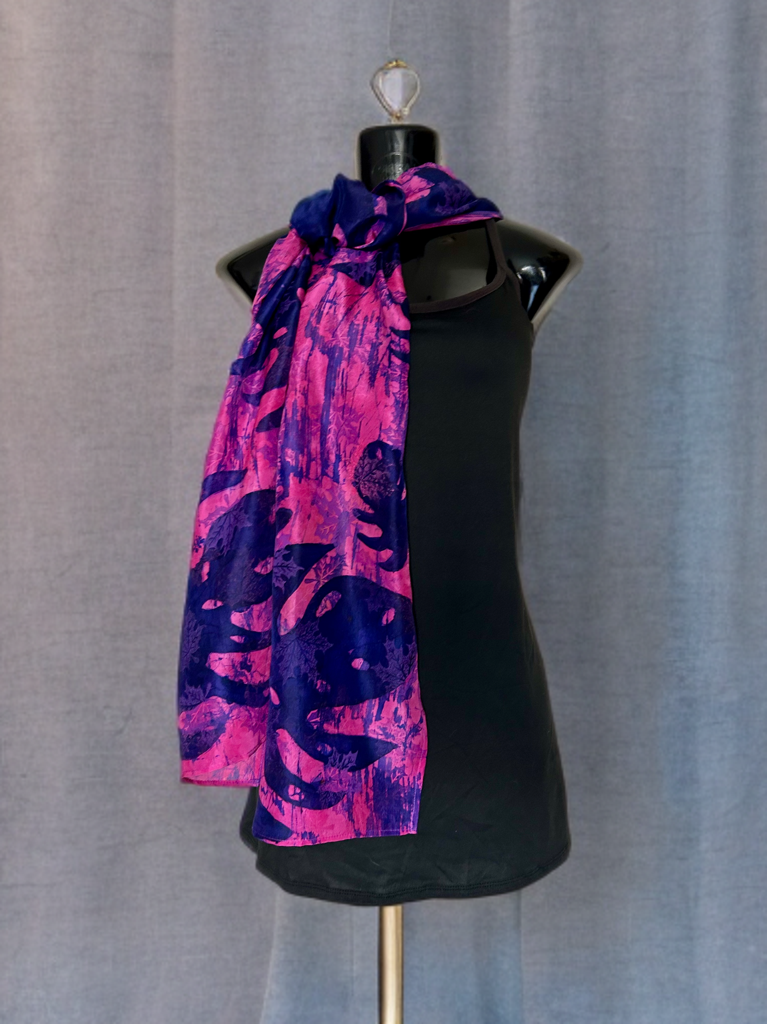 AUTUMN CASCADE SILK SCARF