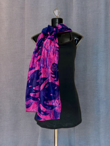 AUTUMN CASCADE SILK SCARF