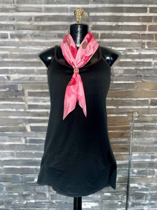 ROSE REVERIE MINI SILK SCARF