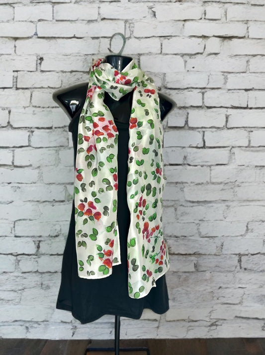 MEADOW WHISPER SILK SCARF