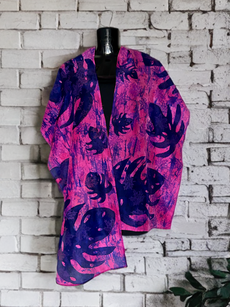 AUTUMN CASCADE SILK SCARF