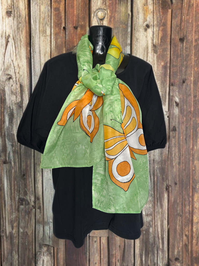FLUTTER CHARM SILK SCARF