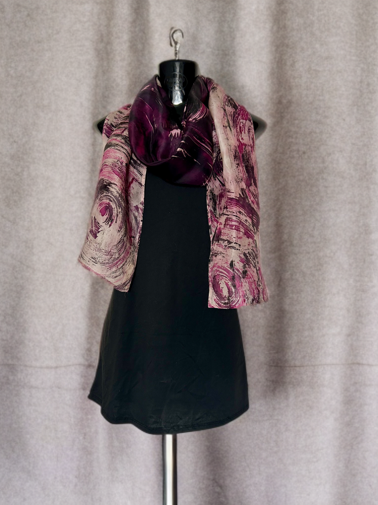 MYSTIC SWIRL SILK SCARF