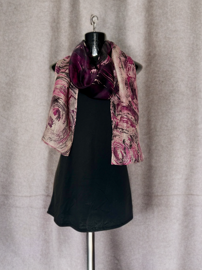 MYSTIC SWIRL SILK SCARF