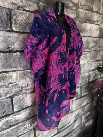 AUTUMN CASCADE SILK SCARF