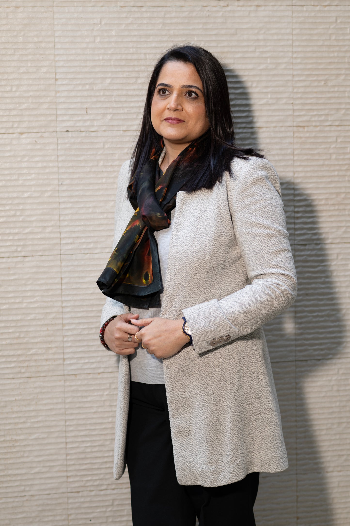 MIDNIGHT WHIMSY SILK SCARF