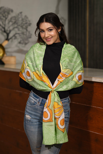 FLUTTER CHARM SILK SCARF