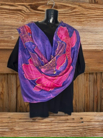CELESTIAL KOI SILK SCARF
