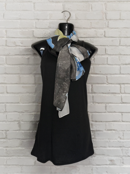 IVORY ECLIPSE – HANDPAINTED SILK SCARF